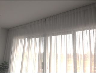 Floor to ceiling sheer curtains
