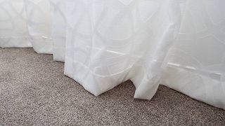 Sheer curtains breaking on carpet