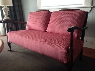 Two seater sofa after