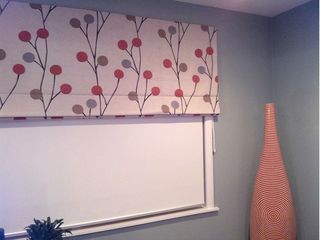 Roman blind with sunscreen roller blind