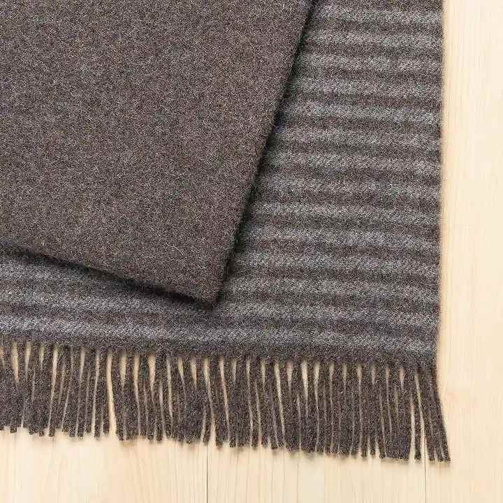 Catlins Charcoal/Brown Throw