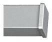 Silver end caps (metal) - not suitable with top-fixed brackets (+$ 40.00)