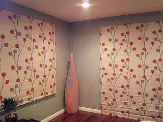 Flatfronted roman blinds