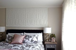 Sheer roman with blockout lining